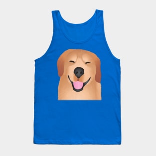 Smiling Golden Retriever Tank Top